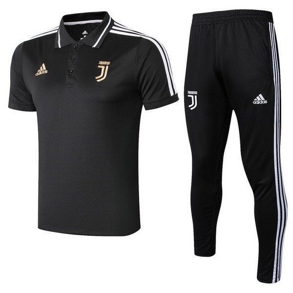 Polo Conjunto Completo Juventus 2018/19 Negro Oro